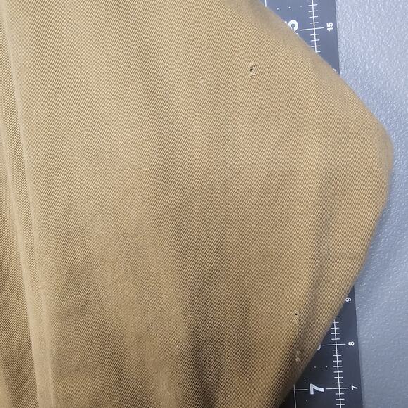 Vintage Wrangler Shirt Mens XXL Big Tan Heavy Twill Snap Western Cowboy 90s - Picture 11 of 15